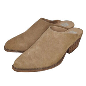Tan suede Jane And The Shoe Karissa western mule Sz 8.5